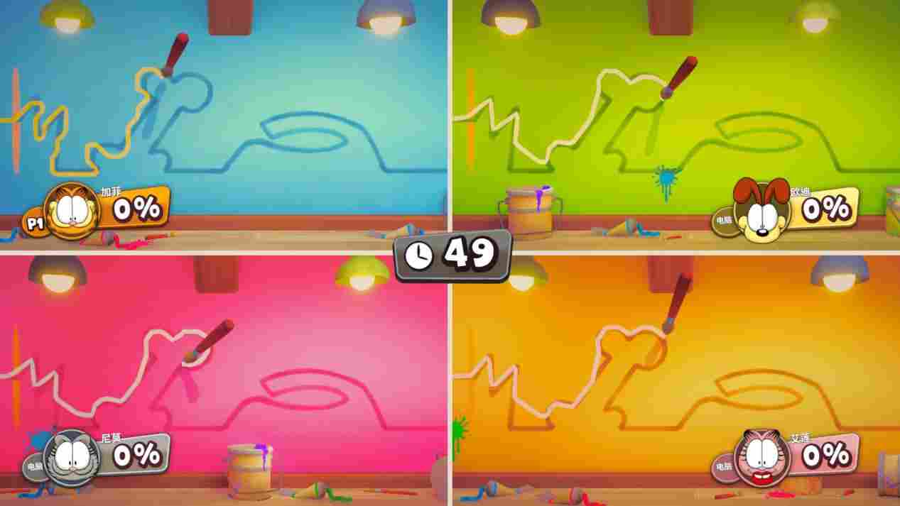 《加菲猫千层面派对》评测：强手棋加小游戏，我觉得不行