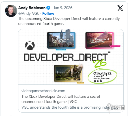 曝Xbox开发者直面会还有一款神秘新作！会是什么呢？