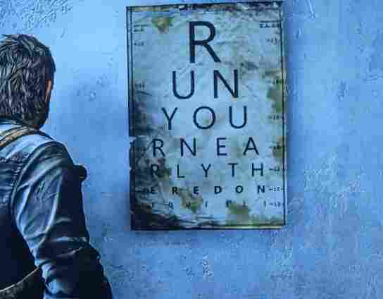 新彩蛋！《美末》医院视力表暗藏鼓励：快跑，别放弃！