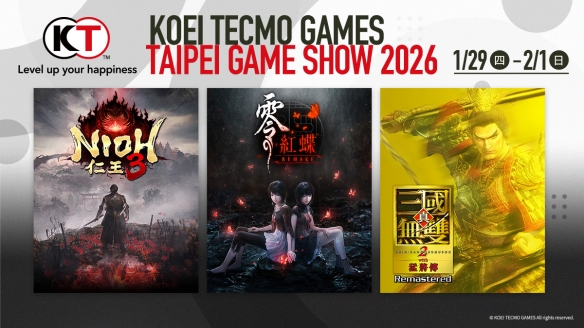光荣特库摩TpGS2026参展情报：《仁王3》直播+多款游戏试玩与限定特典公开