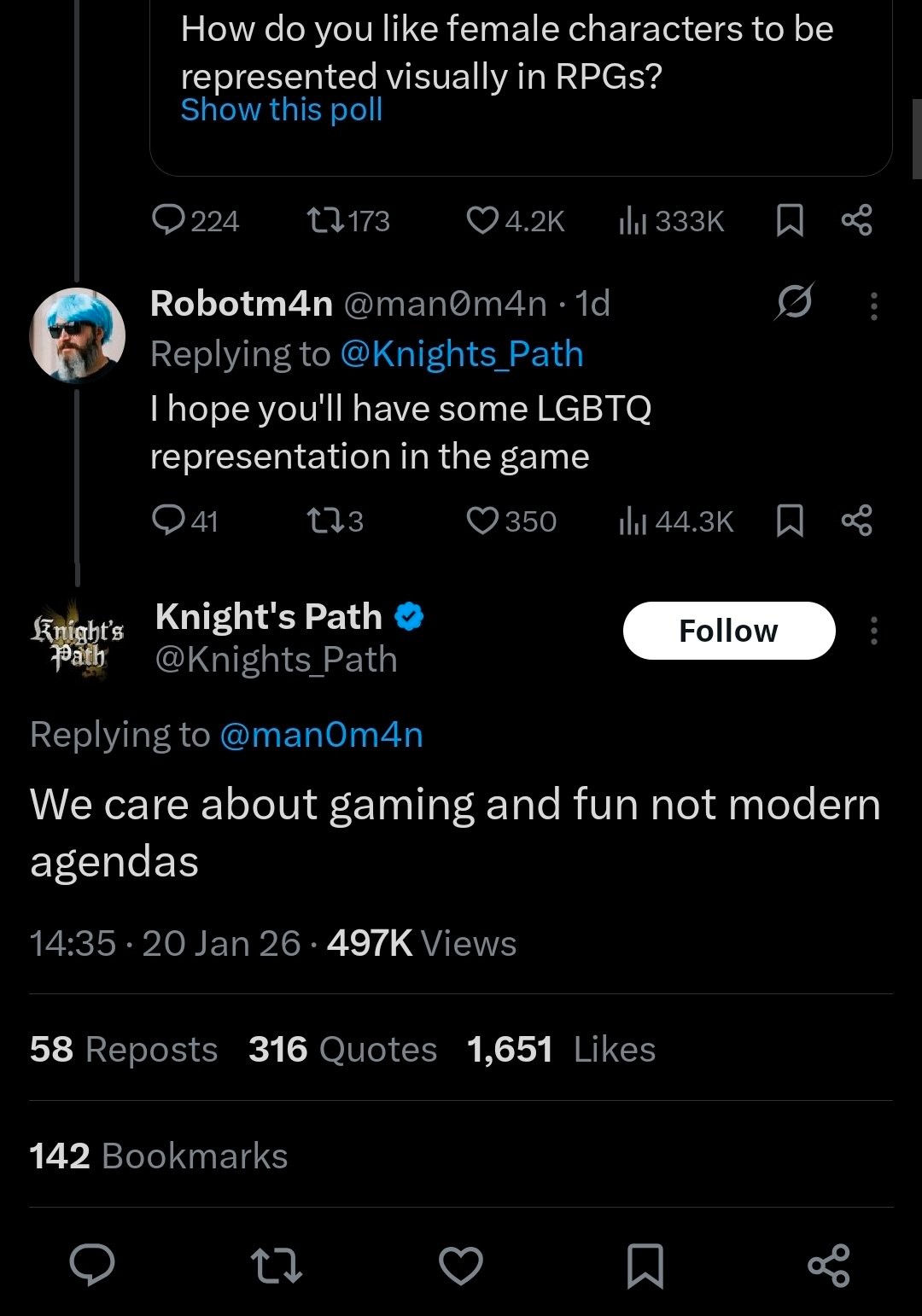 中世纪角色扮演游戏《骑士之路》被特殊群体抵制 只因女角色太美！