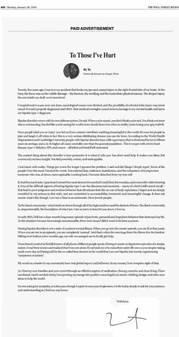 肯爷登头条道歉！脱节行为因25年前车祸脑部损伤？