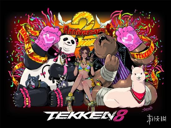 《铁拳8》上市2周年官方贺图：黑皮性感辣妹稳居C位！