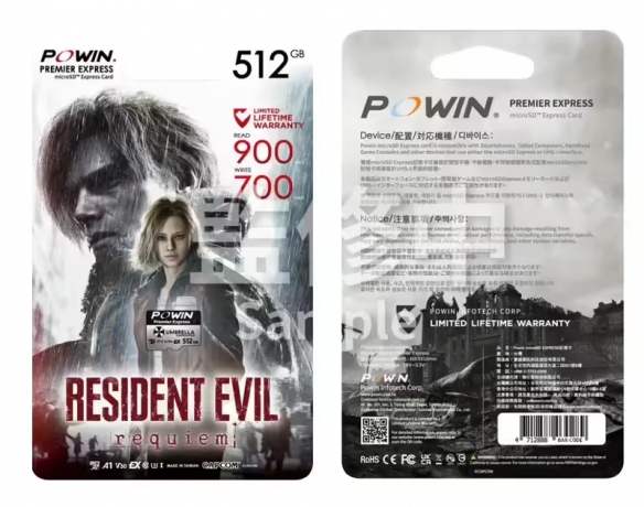 卡普空推出《生化危机9》专属MicroSD Express存储卡