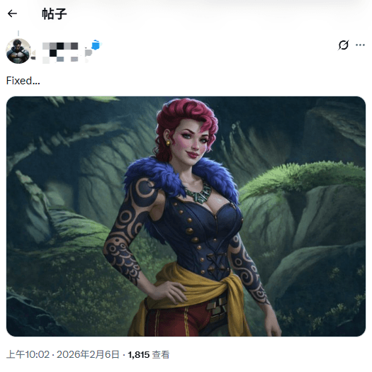 《地平线》新作女角色太丑 玩家拿AI爆改成美女!