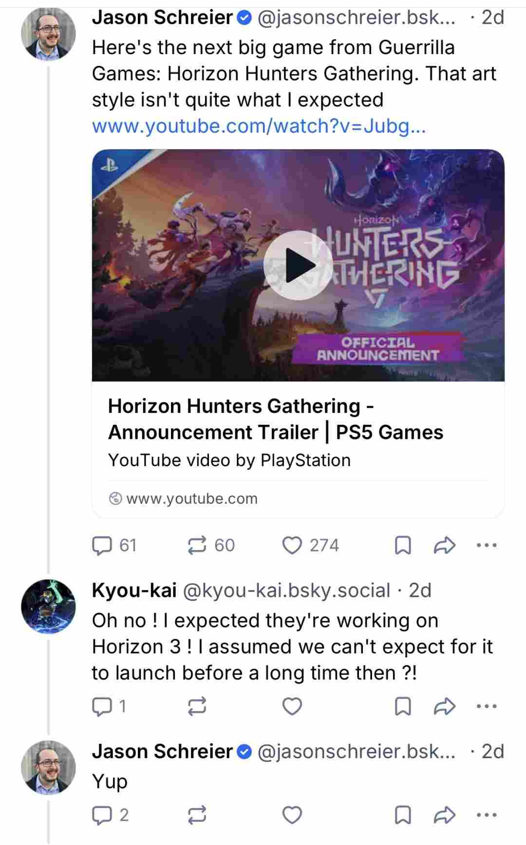 《地平线3》还很遥远 《地平线:猎人集结》是当前重心