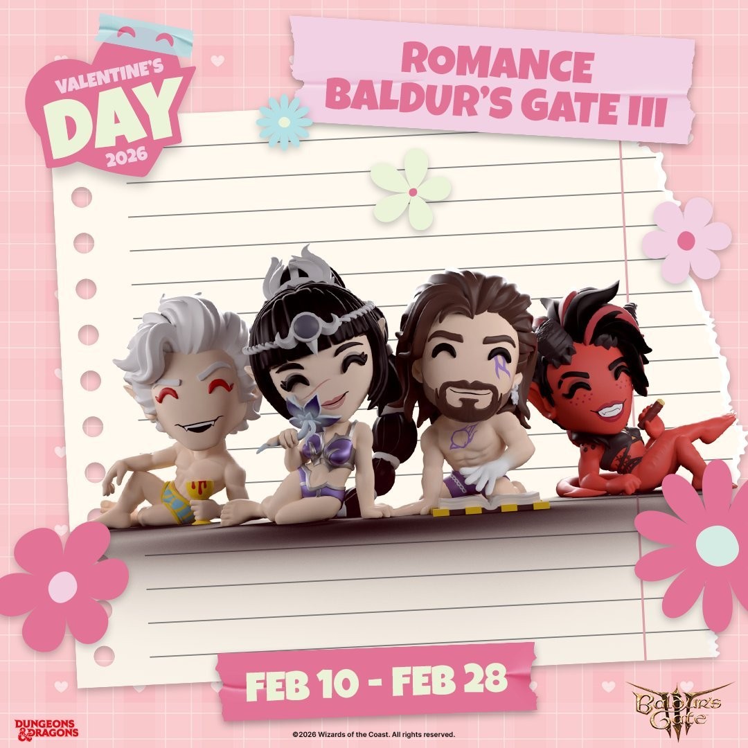 怎么缺几个! 孩之宝推出《博德之门3》情人节限定内衣人偶引争议