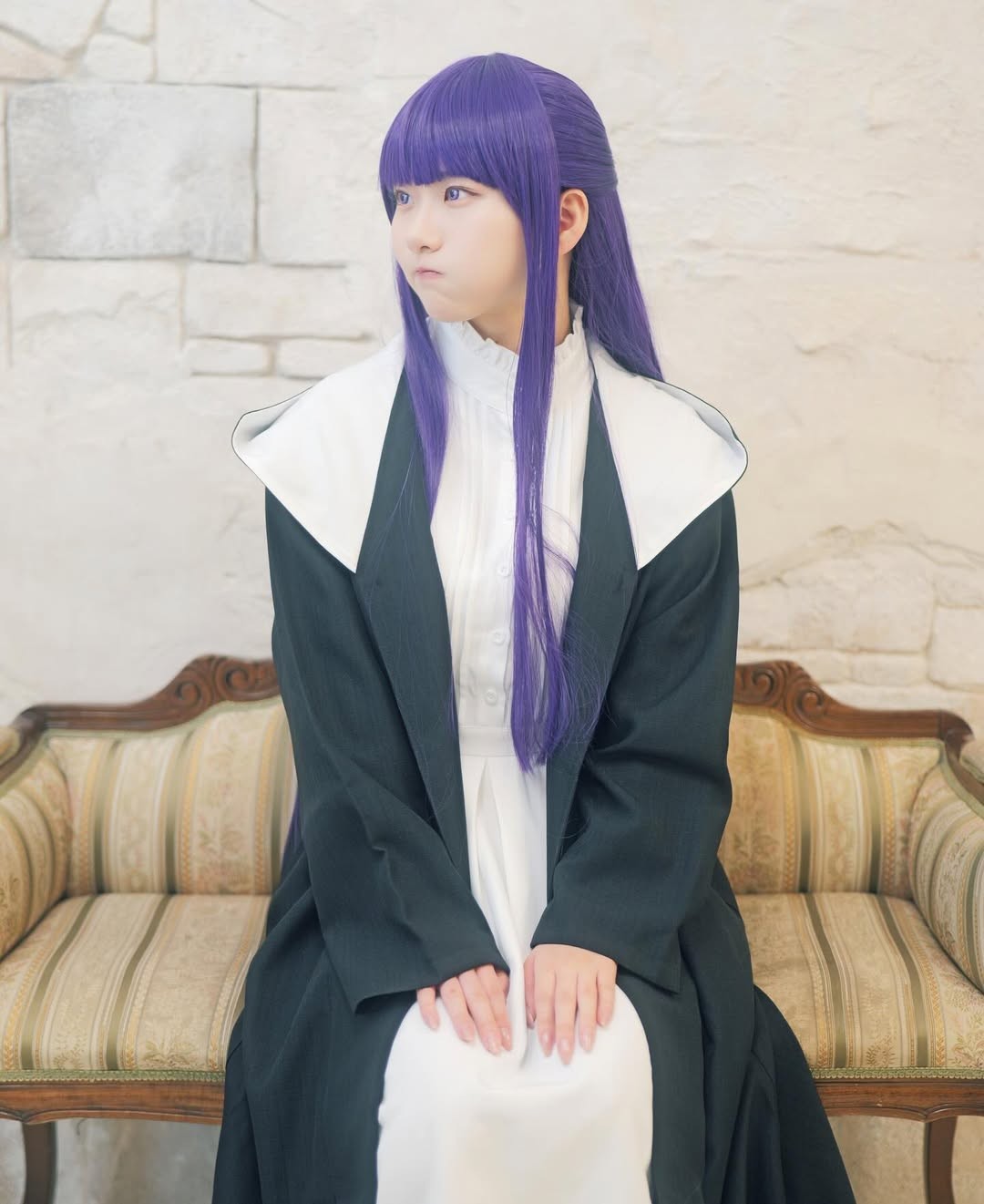 可爱圆脸！日本围棋二段美女选手cos《葬送的芙莉莲》菲伦