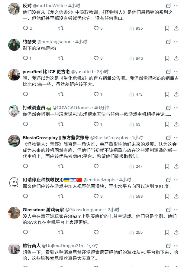 Capcom:PC平台销量占了总销量的50% 预计这一比例将继续增长