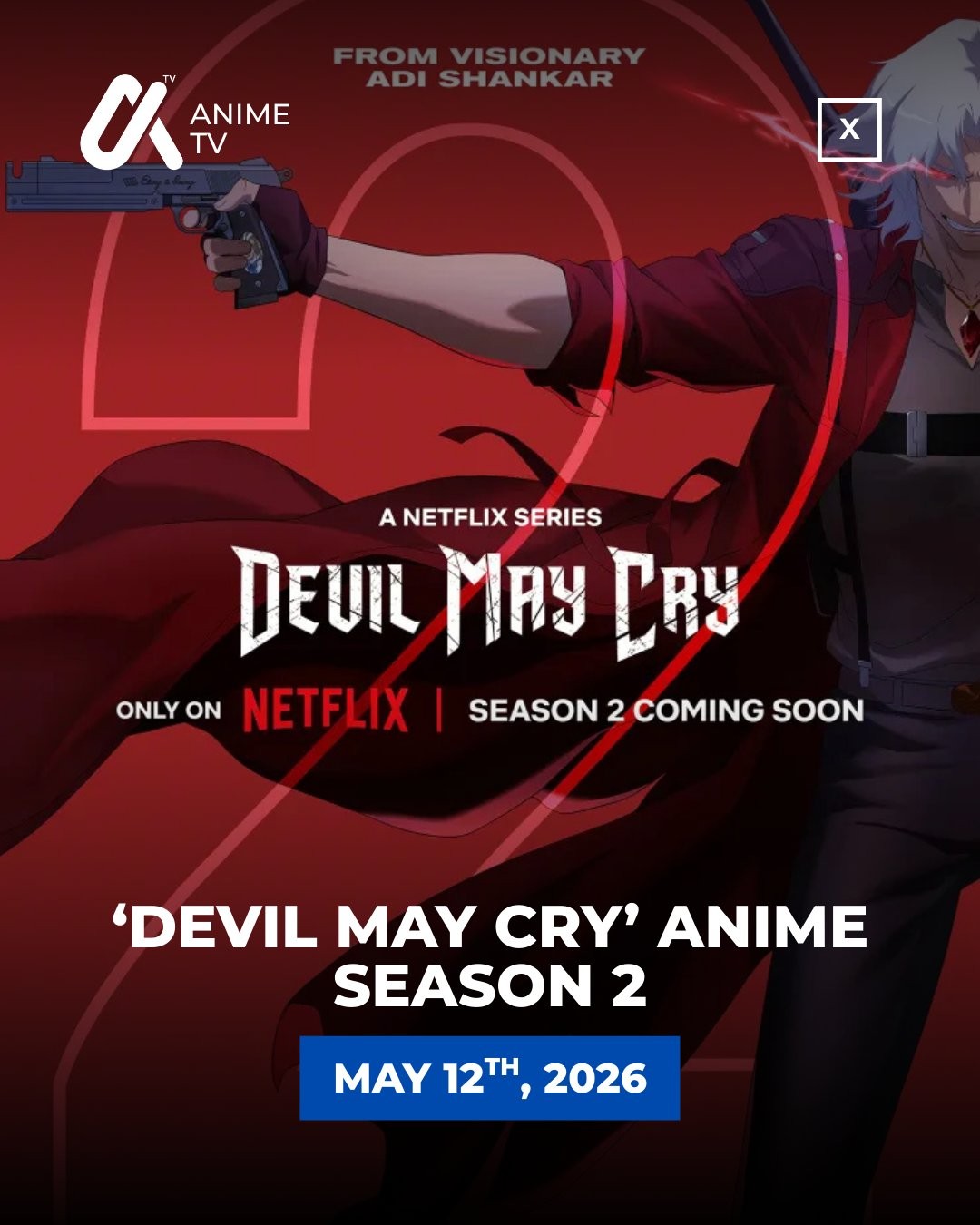 网飞《鬼泣》第二季动画新视觉图公开！5月12日开播