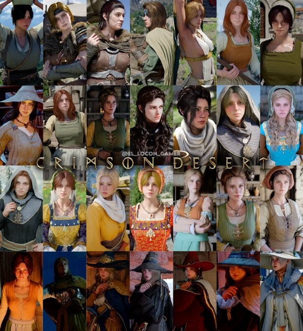 《红色沙漠》性感女性角色、NPC合集 各个美如画！